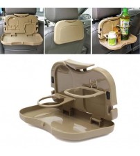 1Pcs Backseat Food Tray With Bottle Cup Holder For Car